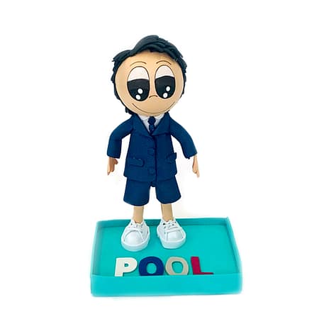 Figura de goma eva, fofucha, nen Primera Comunió, figura personalitzada a partir de fotografies