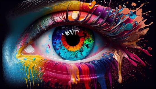 Ojo realizado con impresion digital